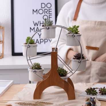 Ferris wheel and 6 ceramic pots set - 1 Ferris wheel and 6 ceramic pots set - 1