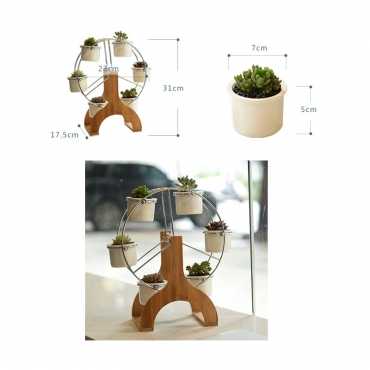 Ferris wheel and 6 ceramic pots set - 2 Ferris wheel and 6 ceramic pots set - 2