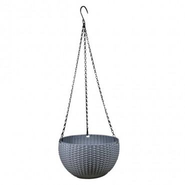 Round hanging pot with self-watering - 4
