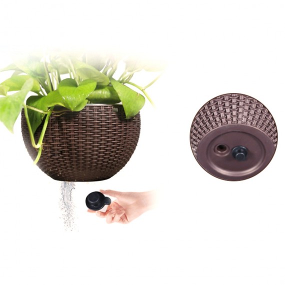Round hanging pot with self-watering - 5