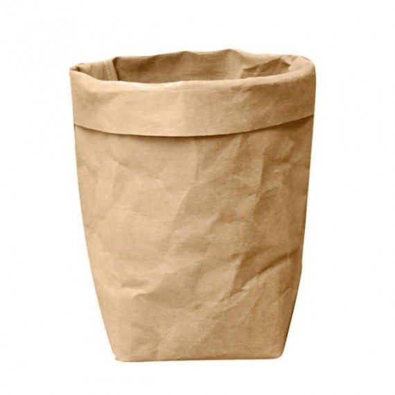 Washable paper bag plant pot - 7 colors - 8
