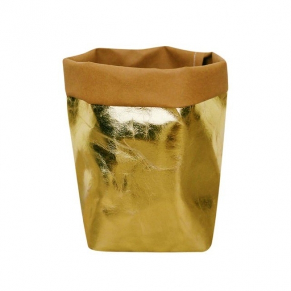 Washable paper bag plant pot - 7 colors - 9