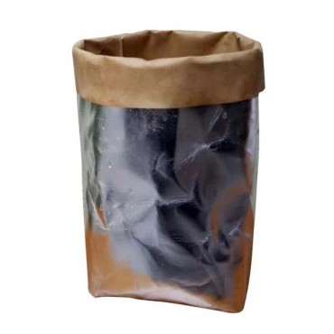 Cache-pot sac en papier lavable - 7 couleurs - 12
