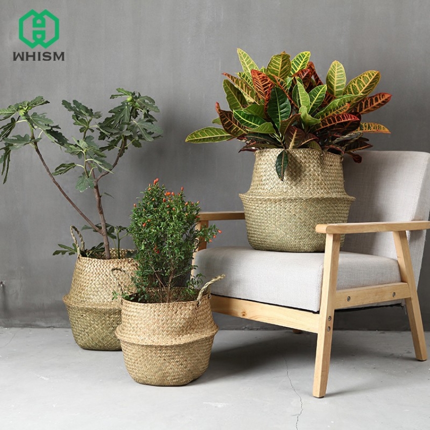 Color foldable wicker basket - 1