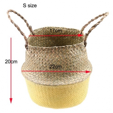 Color foldable wicker basket - 11