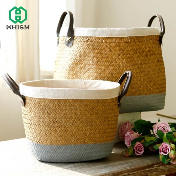 Wicker basket for plants