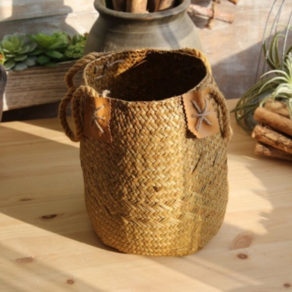 Large bohemian wicker basket - 6