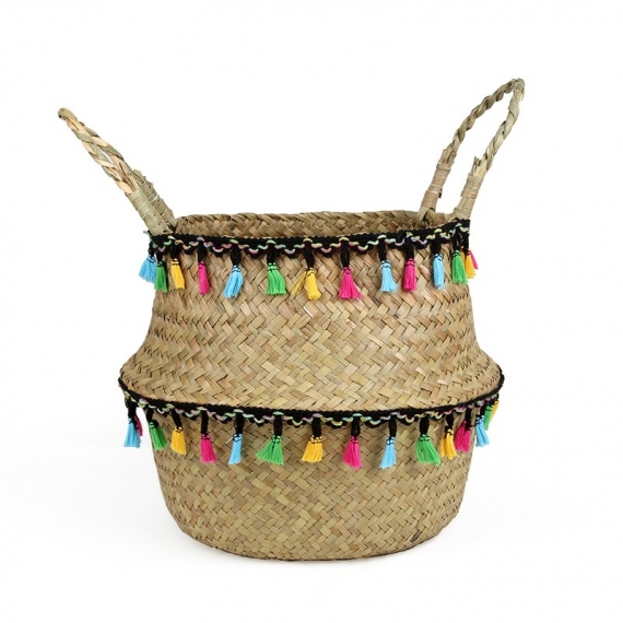 Colored wicker &quot;Samba&quot; basket - 1