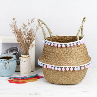 Colored wicker &quot;Samba&quot; basket - 7