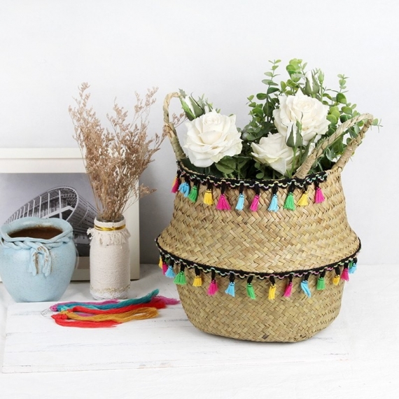 Colored wicker &quot;Samba&quot; basket - 8