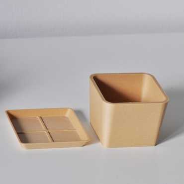 Square plant pot cover sur cache-pot.fr