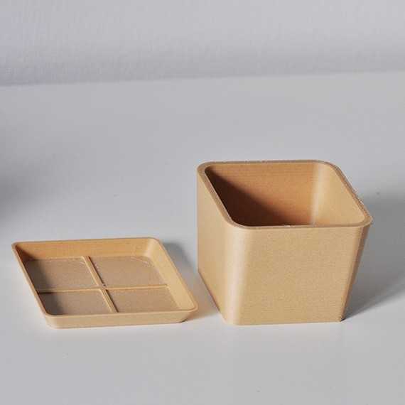 Square plant pot cover sur cache-pot.fr
