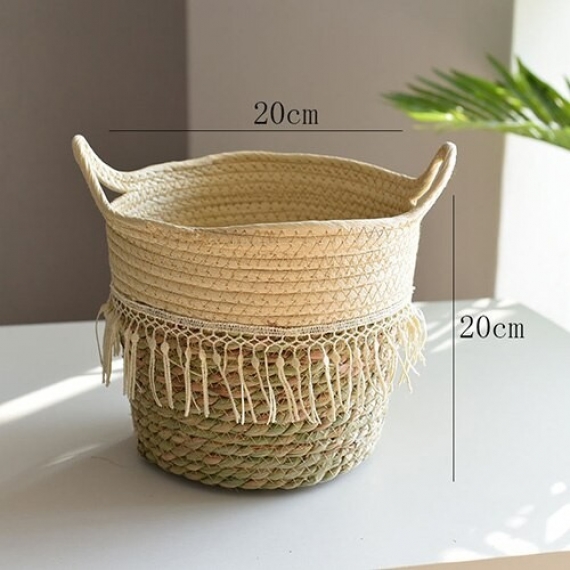 Panier en osier scandinave - 1