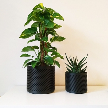 Pot de fleurs contemporain - 2 Pot de fleurs contemporain - 2