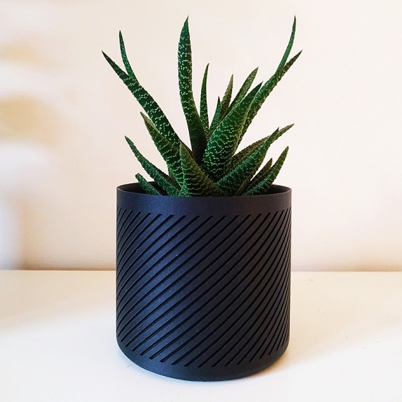 Pot de fleurs contemporain - 1 Pot de fleurs contemporain - 1