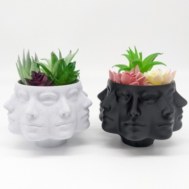 Cache-pot Demi Visage Zen droit – Osez Planter Ca Pousse