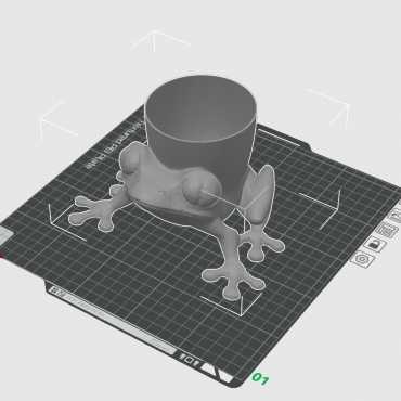 Macetero Froggy sur cache-pot.fr