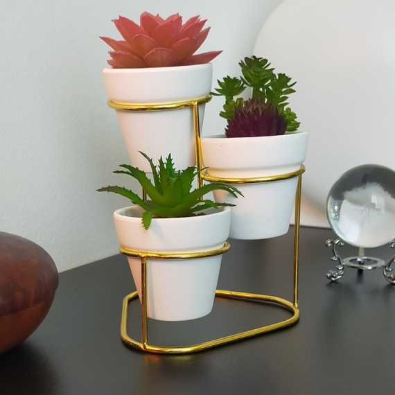 Vasi Golden Bloom sur cache-pot.fr