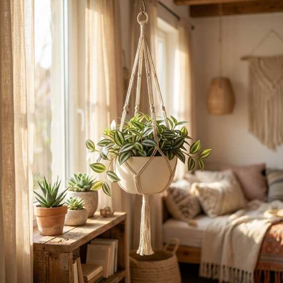 Hangende pot BohoGem sur cache-pot.fr