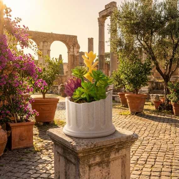 Sierpot Romeinse zuil sur cache-pot.fr