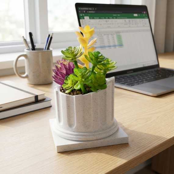 Romeinse zuil plantenbak sur cache-pot.fr