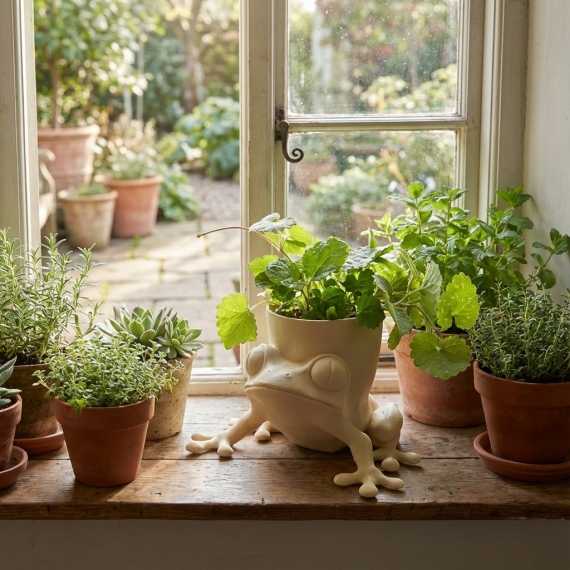 Froggy planter cover sur cache-pot.fr