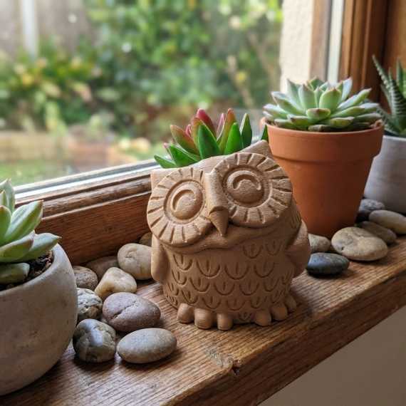 Owl Planter Pot sur cache-pot.fr