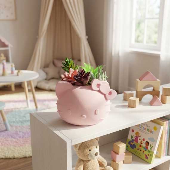 Maceta decorativa Hello Kitty sur cache-pot.fr