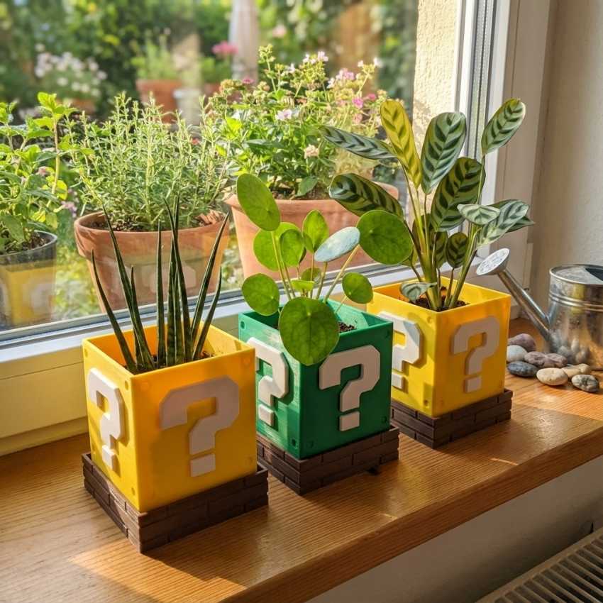 Bloempot Mario sur cache-pot.fr