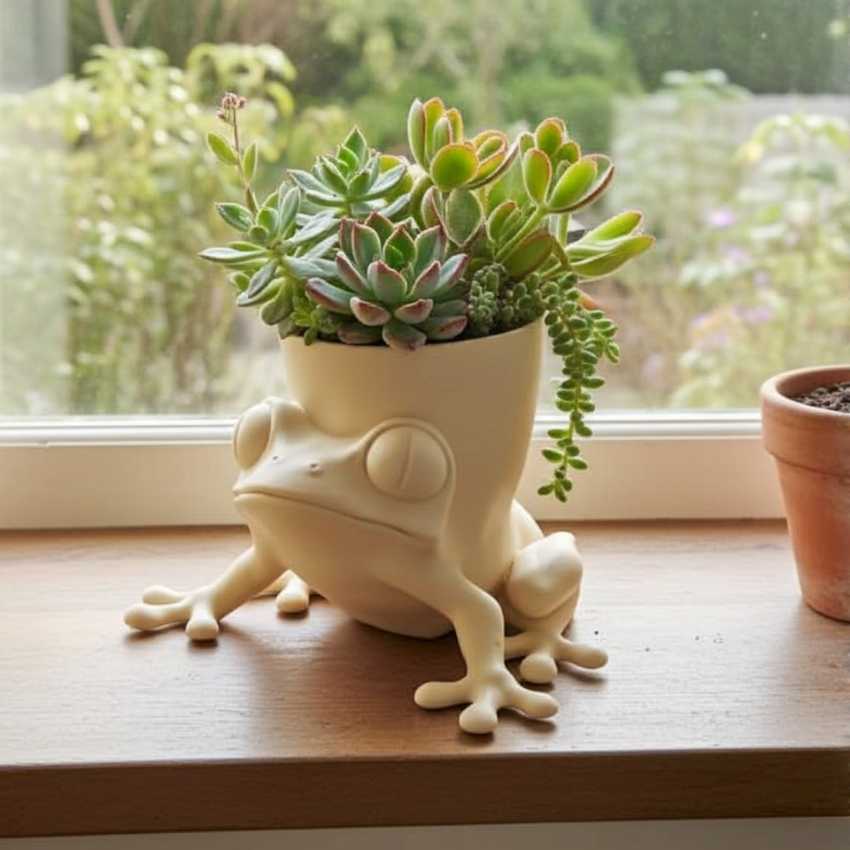 Froggy planter cover sur cache-pot.fr
