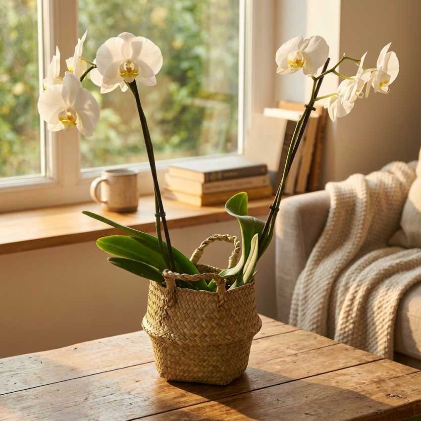 Bohemian Wicker Planter sur cache-pot.fr