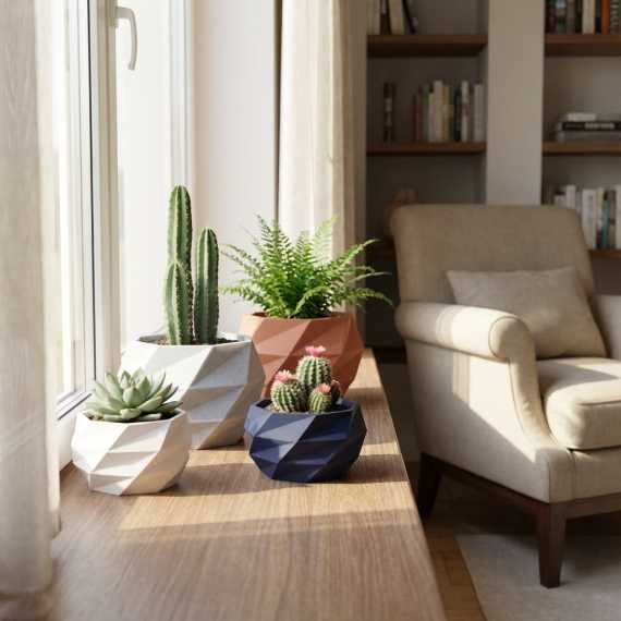 Polygon Planter Pot sur cache-pot.fr