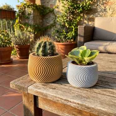 Bloempot Waves sur cache-pot.fr