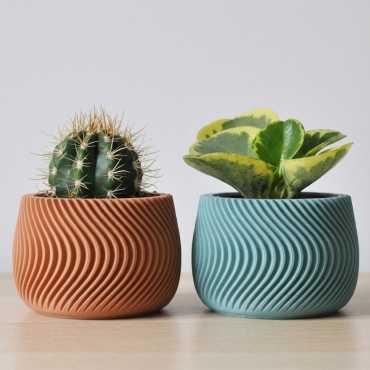 Maceta decorativa Waves sur cache-pot.fr