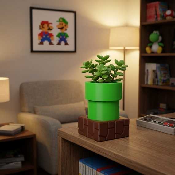 Mario Pipe Plant Pot sur cache-pot.fr