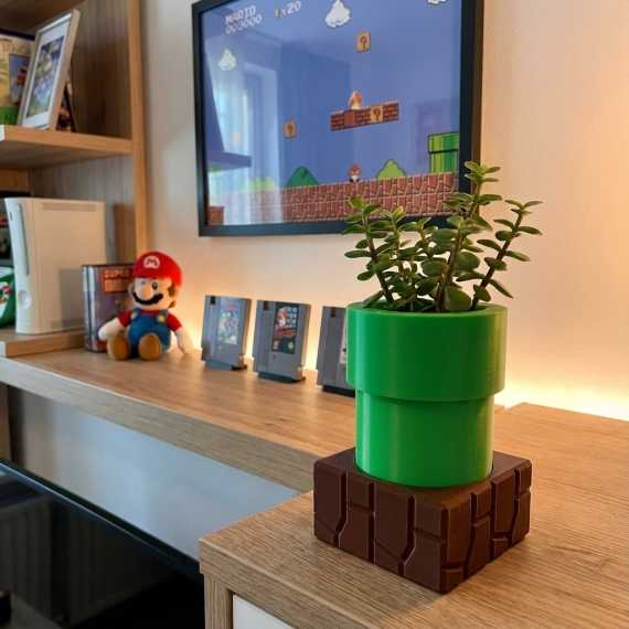 Maceta Tubo Mario sur cache-pot.fr