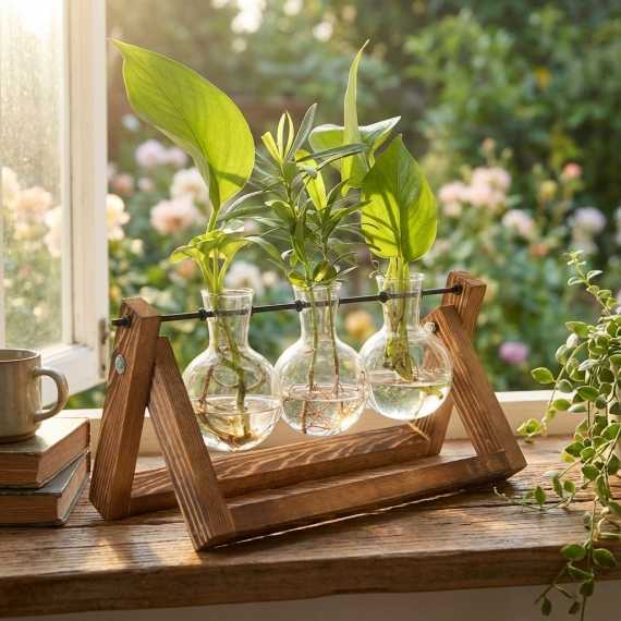 Trio de vases Gouttes de Rosée sur cache-pot.fr