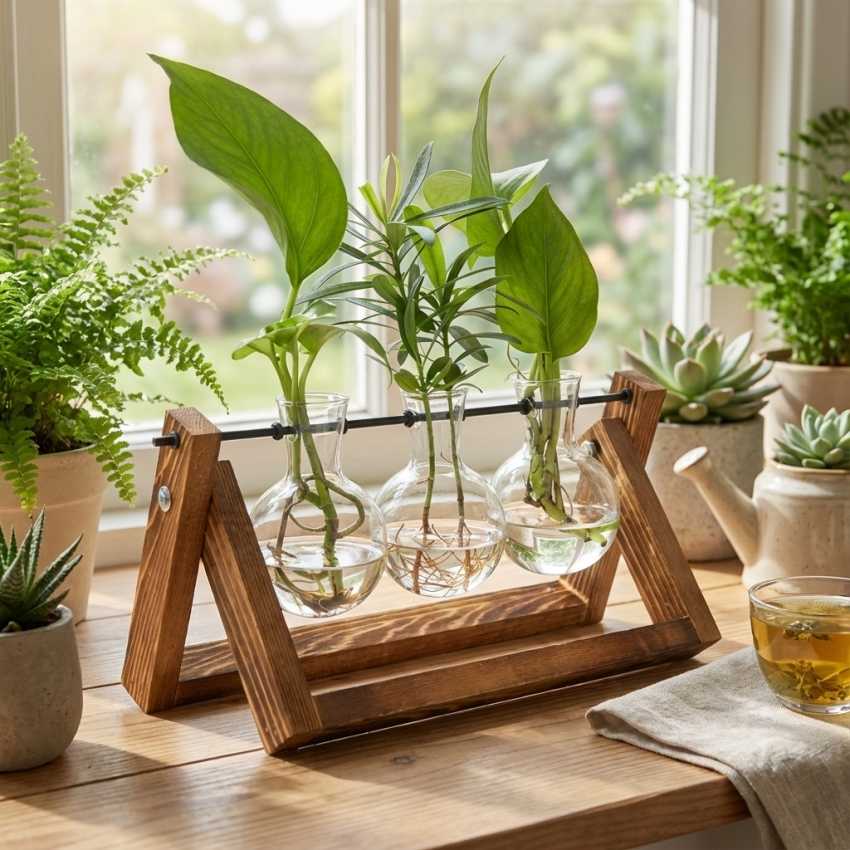 Trio de vases Gouttes de Rosée sur cache-pot.fr