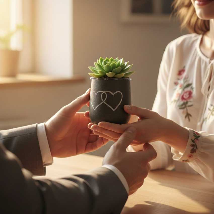 Vaso da fiori Lovers sur cache-pot.fr