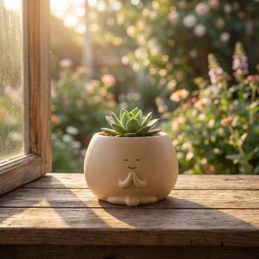 Kleiner Blumentopf Namasté sur cache-pot.fr