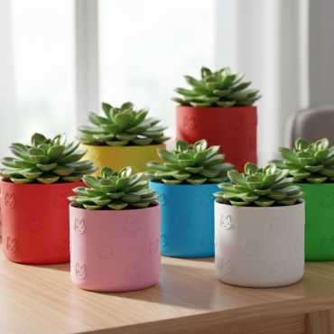 Flower Pot with Cat Design sur cache-pot.fr