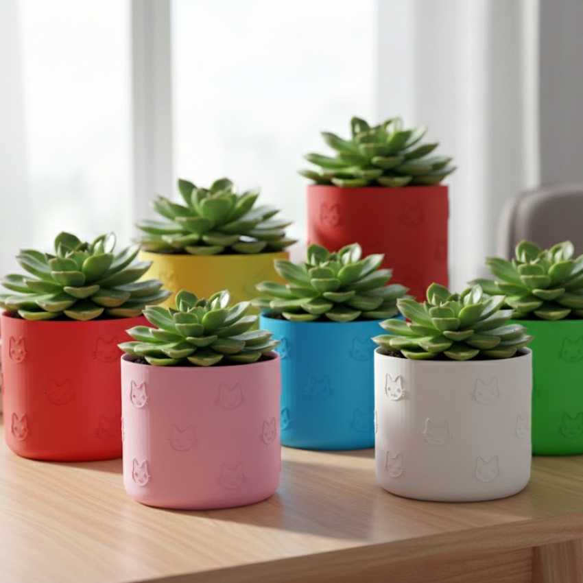 Sierpot met kattenmotief sur cache-pot.fr