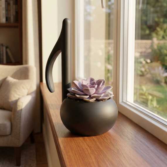 Blumentopf in Form einer Musiknote sur cache-pot.fr