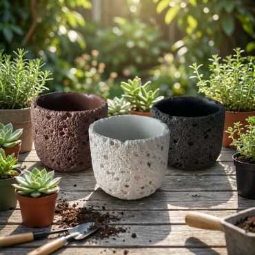 Basalt Übertopf sur cache-pot.fr