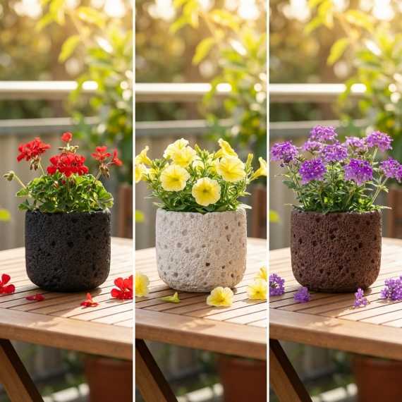 Basalt bloempot sur cache-pot.fr
