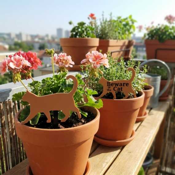 Plant stake Cat sur cache-pot.fr