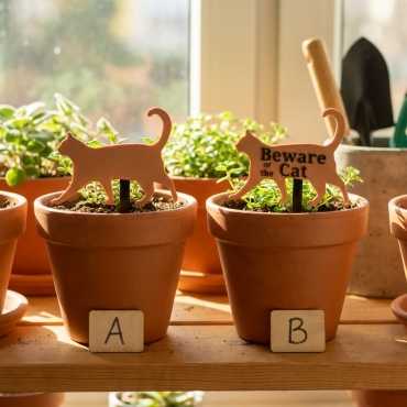 Steckschild Katze sur cache-pot.fr