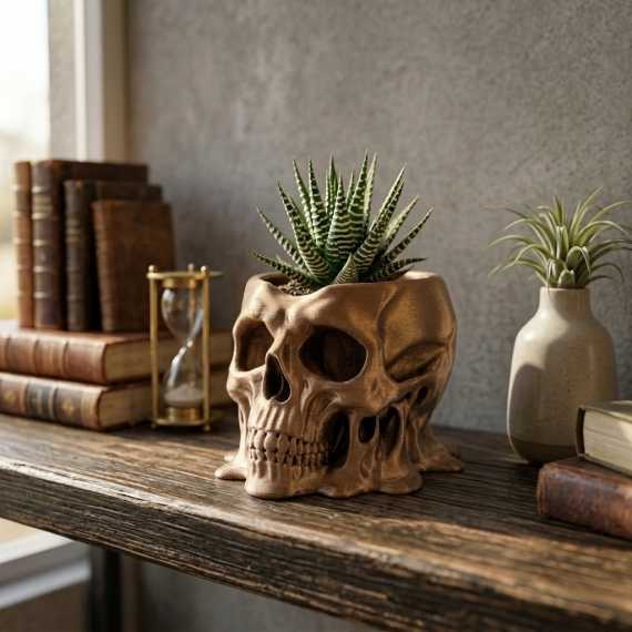Plant pot Skull sur cache-pot.fr
