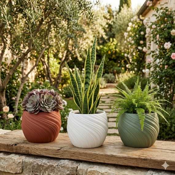 Spirulus Plant Pot sur cache-pot.fr