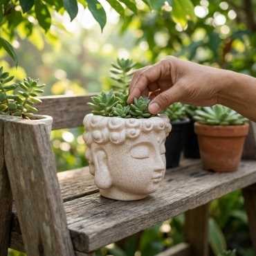 Übertopf Buddha sur cache-pot.fr
